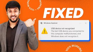 How to Fix USB Device Not Recognized in Windows  Easy Solutions for USB Problems [upl. by Ellerud]