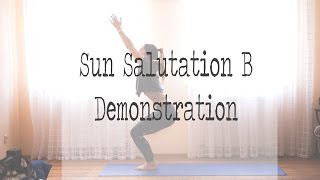 Sun Salutation B Demo [upl. by Cosenza289]