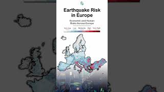 European Earthquake Risk Map 😞 map eu eartquake risk Economic human dead index europe [upl. by Tatia]