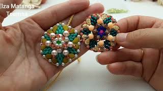 Diy video tutorial TOAMNA pendente pendant perle paisly [upl. by Okoy792]