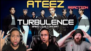 KPop Noobs React  ATEEZ Turbulence” Band LIVE Concert  StayingOffTopic [upl. by Annahsad]