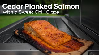 Cedar Plank Salmon  Sweet Chili Lime Salmon Recipe  Plank Grilling  Hestan Outdoor Gas Grill [upl. by Richmound513]