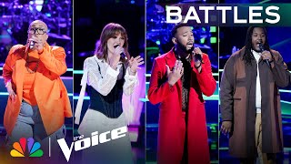 Caleb Sasser and Lila Fordes Incredible Performances Win on Team Legend  The Voice Battles  NBC [upl. by Jackson]