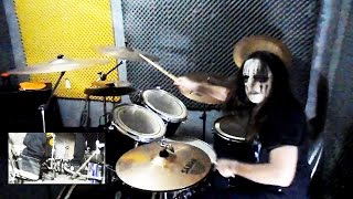 Slipknot  Vermillion Part 1 Drum Cover drum playthrough With Joey Jordison Mask By Jordan [upl. by Hitchcock]