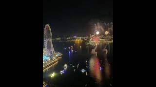 Address Beach resort JBR Dubai Fireworks show in Bluewaters [upl. by Dalenna]