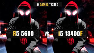 AMD Ryzen 5 5600 vs Intel i5 13400f  9 Games Tested  ft 4070 Ti Super [upl. by Ahsinrad]