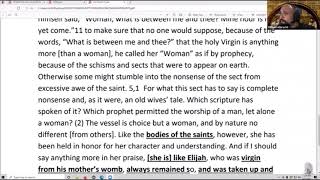 Epiphanius explains why did Jesus call Mary quotWomanquot [upl. by Aset]