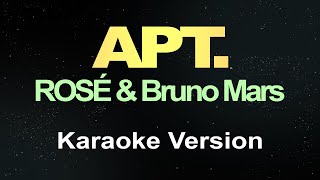 ROSÉ amp Bruno Mars  APT Karaoke [upl. by Nnairol]