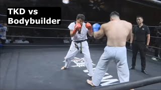 TKD Black Belt vs Bodybuilder [upl. by Citarella306]