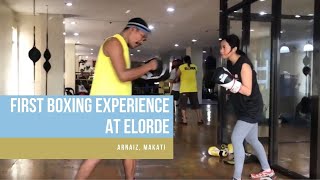 FIRST BOXING EXPERIENCE AT ELORDE MAKATI [upl. by Rocker716]