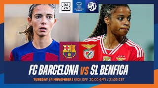 Barcelona vs Benfica  UEFA Women’s Champions League 202324 Matchday 1 Full Match [upl. by Sonni]