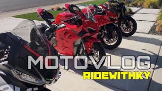 MOTOVLOG I  MV AGUSTA BREAKS DOWN PANIGALE V4 DAMAGED AT DEALERSHIP APRILIA WARRANTY CLAIM [upl. by Sugden]