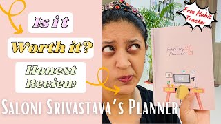 Review of Planner for 2021 by Saloni Srivastava  Free Habit Tracker Honest Review  Hindi Vlog [upl. by Shirlene]