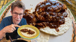 Slow Cooker Mole with Chicken  Rick Bayless Taco Manual [upl. by Aylmer]