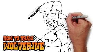 How to Draw Wolverine Step by Step Video Lesson [upl. by Utir49]