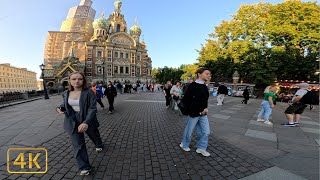 4K WALK IN SAINT PETERSBURG RUSSIA IN 2024 [upl. by Nerfe]