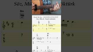 Eksik Bir Şey Gitar Nota Tab Akor  Ezginin Günlüğü [upl. by Ontina548]