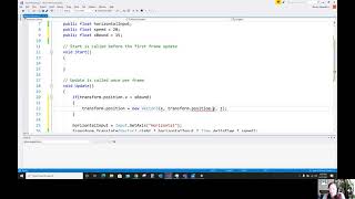 Unity Create With Code 21 step 67 Basic Gameplay part 2 of 10 [upl. by Jemima609]