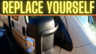 how to replace mirror citroen relay fiat ducato or peugeot boxer van 2006  2013 easily in minuets [upl. by Durkee]