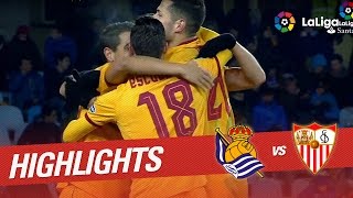 Resumen de Real Sociedad vs Sevilla FC 04 [upl. by Rufena]