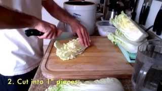 Making Kimchi with Fermenters Club Part 1 of 3 Brining the Veggies [upl. by Asimaj]