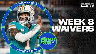 MNF Recap  Week 8 Waiver Wire  Fantasy Focus [upl. by Lotte]