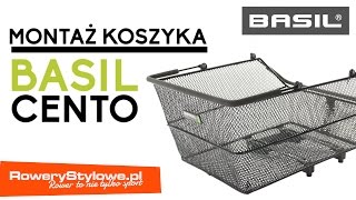 Koszyk rowerowy Basil Cento  duży ściągany koszyk na bagażnik tylny do roweru [upl. by Ailaza]