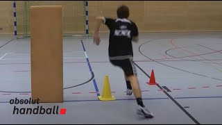 1 on 1 handball offense technique training [upl. by Aneerak]