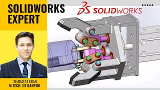 Solidworks Animation  Jaw Gripper [upl. by Blanka]