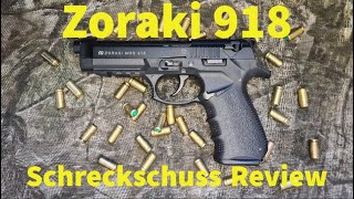 Zoraki 918 Schreckschuss Pistole Review  Schusstest [upl. by Maximo405]