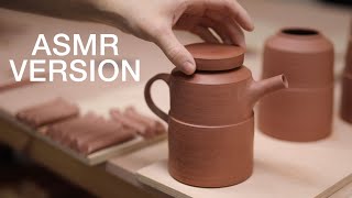 How to Make a Handmade Pottery Teapot — ASMR Version [upl. by Kcinom316]