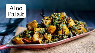 Aloo Palak Ki Sabji  आलू पालक की स्वादिष्ट सब्ज़ी  Aloo Palak Saag  Kunal Kapur Veg Recipes [upl. by Grenier]