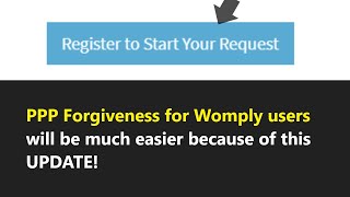 Womply PPP Loan Forgiveness will be much easier because of this UPDATE Find out how to apply [upl. by Hermes525]