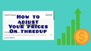 How to Adjust Prices on ThredUP  How to Sell on ThredUP at 80 of Retail  ThredUP Tips Tricks [upl. by Lenee]