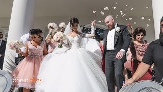 The groom meets his bride Khadijeh Mehajer in the most lavish way LEBANESE WEDDING [upl. by Stanhope251]