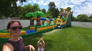 palms water slide with slip n slide rental in grand rapids [upl. by Rupert14]