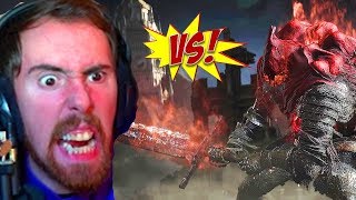 Asmongolds BIGGEST BLOWUP Fighting Midir and Slave Knight Gael in Dark Souls 3 [upl. by Muhcan250]