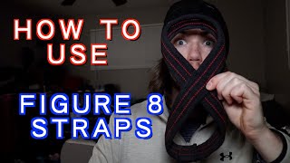 HOW TO USE FIGURE 8 LIFTING STRAPS VS NORMAL STRAPS [upl. by Dnomaj]