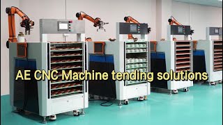 AUBO Collaborative Robot for CNC machine tending parts processing solutionrobot cobot automobile [upl. by Krongold]