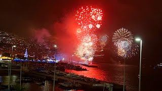 New Years Eve in Madeira 2022 2023  Show of Fireworks from Pestana CR7 [upl. by Kwok]