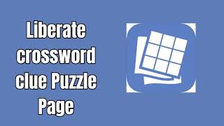 Liberate crossword clue Puzzle Page [upl. by Yemorej]