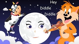 Hey Diddle Diddle  Nursery Rhymes for Kids  Sing Along Lyrics for Karaoke [upl. by Chilton]