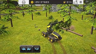 transport forestryamp cutting trees with forestry  farming simulator 16 [upl. by Varney]