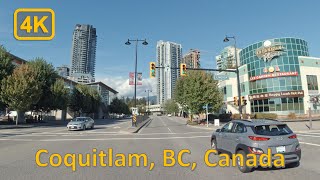 Driving in Downtown Coquitlam British Columbia Canada  4K60fps [upl. by Marilee]