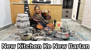 New Kitchen Ke Liye New Bartan 😊  Konse Bartan Kis Recipe Ke Liye Hai 👍 [upl. by Nairim]