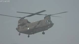 Hellenic Army Aviation Boeing CH47D Chinook at Athens Flying Week 2023 [upl. by Patrich]