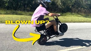 I went on ride with the group Mini bike blows up [upl. by Osnofla]