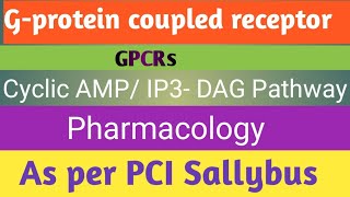 G protein coupled receptor  GPCRs   cAMP and IP3 DAG pathway  Basics and conceptual video [upl. by Tiffani]