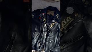 How to Upcycle a vintage leather jacket DIY [upl. by Aihsyt]