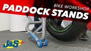 How to use paddock stand on your own  JampS Accessories [upl. by Bernat]